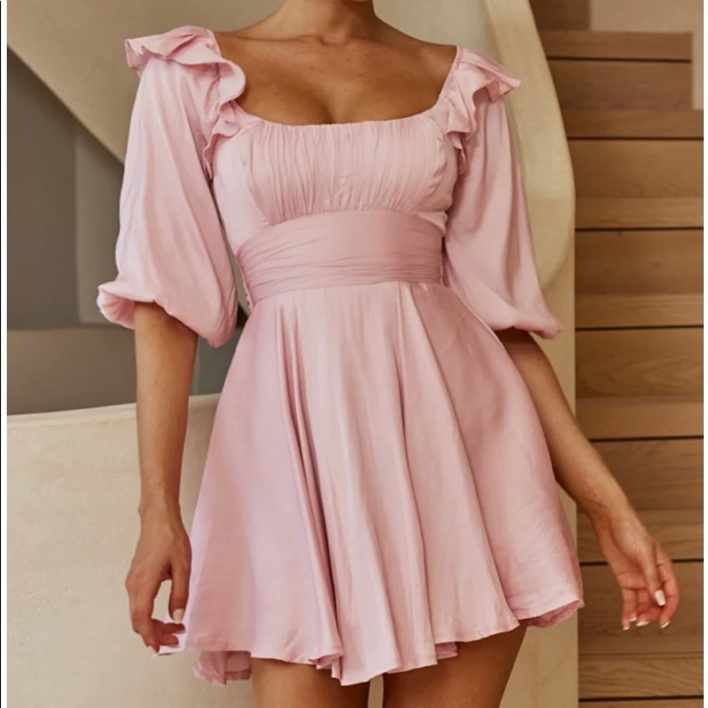 NWT Selfie Leslie Pink Blush Mini Dress